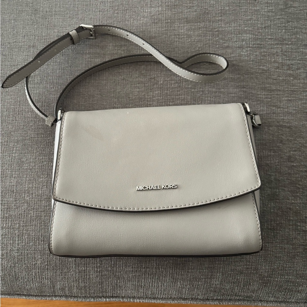 Michael Kors Light Gray Crossbody Bag